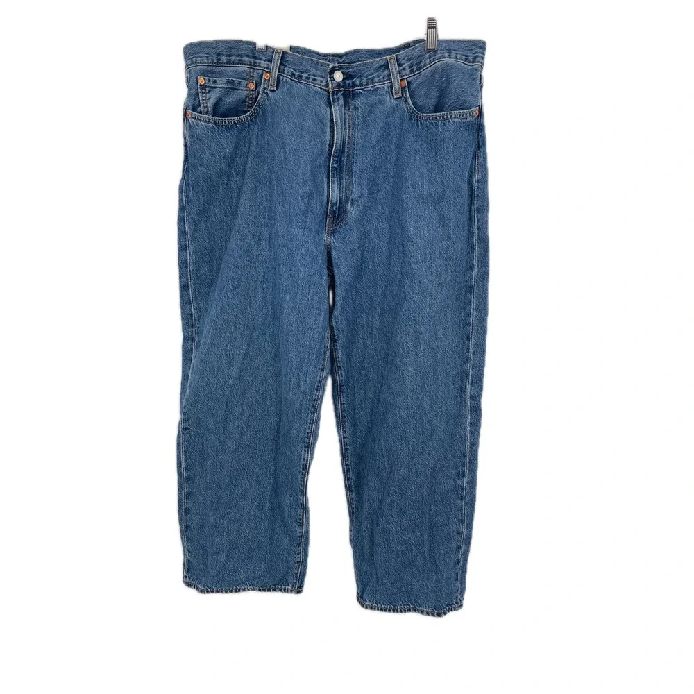 Levis Premium 578 Baggy Jeans 40x30 Blue Med Wash Wide Leg 90s Style See Notes